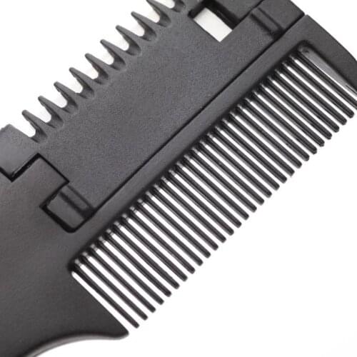 Hair Comb Razor Double Side Plastic Handle Salon Cutting Thinning DIY Hair Styling Trimmer Hairbrush NN