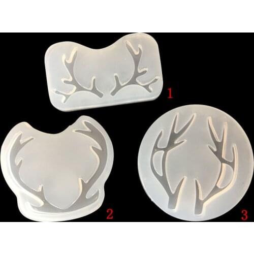 Antlers hairpins decorate silicone mold 849841