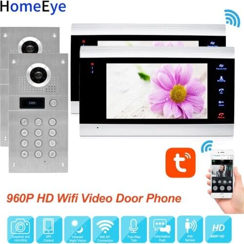 TuyaSmart App Remote Control WiFi IP Video Door Phone Video Intercom Access Control System Motion Detection Code Keypad RFID 2-2