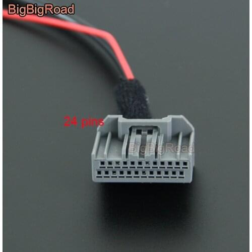 BigBigRoad Car Rear View Camera Video Plug Converter Cable Adapter For Honda HRV HR-V 2013-2016 / Accord 9th 2.0L Jazz Fit 2018