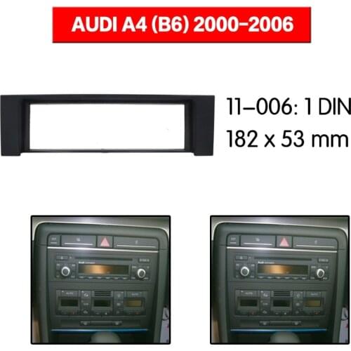 Top Quality Radio Fascia for AUDI A4 (B6) 2000-2006 Stereo Fascia Dash CD Trim Installation Kit 11-006