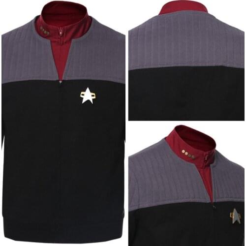 Star Cosplay Trek Generations Coat Jean-Luc Picard Costume Halloween Carnival Cosplay Suit Custom Made