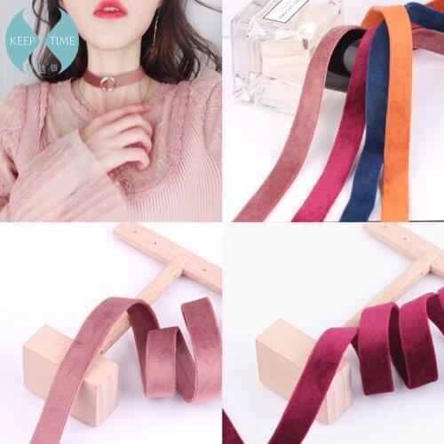 1m DIY handmade accessories accessories gold velvet belt temperament goddess Earrings accessories necklace pendant Pendant