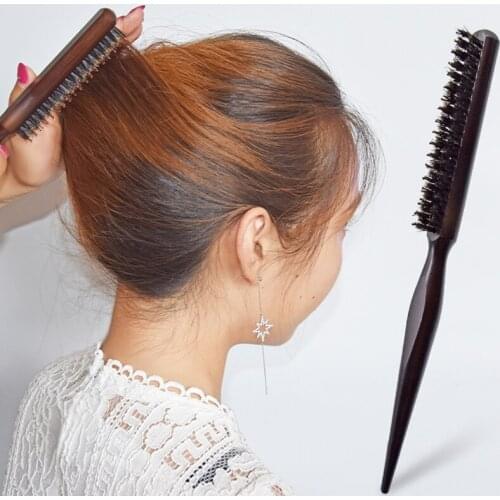 1 pcs Wood Handle Hair Comb Anti-static Curly hair styling comb Hair Comb Makeup tray hair comb Hairdressing Styling Tool