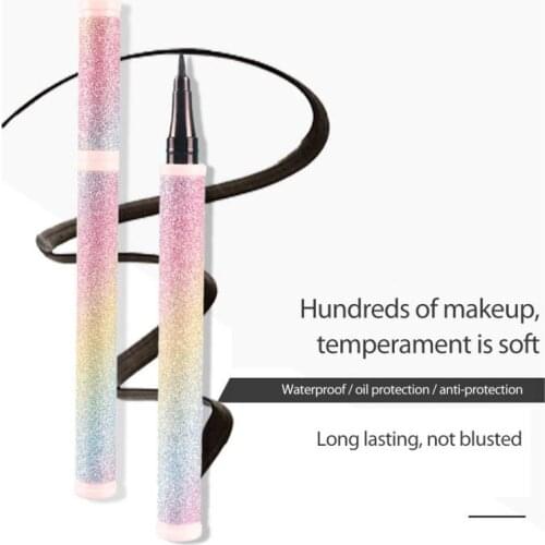 1PC Starry Sky Eyeliner Pencil Black Brown Liquid Eyeliner Pen Waterproof Smooth Sweat-proof Eye Makeup Quick Dry Cosmetic TSLM2