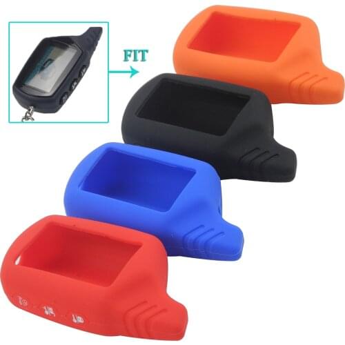Bilchave 10pcs For Starline B9/B6 B91/B61/A91/A61 KGB FX-5 Jaguar ez-one LCD 2 Way Alarm Silicone Remote Car Key Case Cover