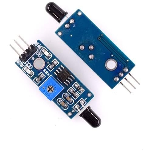 LM393 3 Pin IR Flame Detection Sensor Module Fire Detector Infrared Receiver Module for Diy Kit