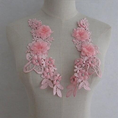 High Quality DIY Tulle Collar Lace Imitation Pearl Lace Collar Embroidery Decoration Ladies Clothing Applique Accessories