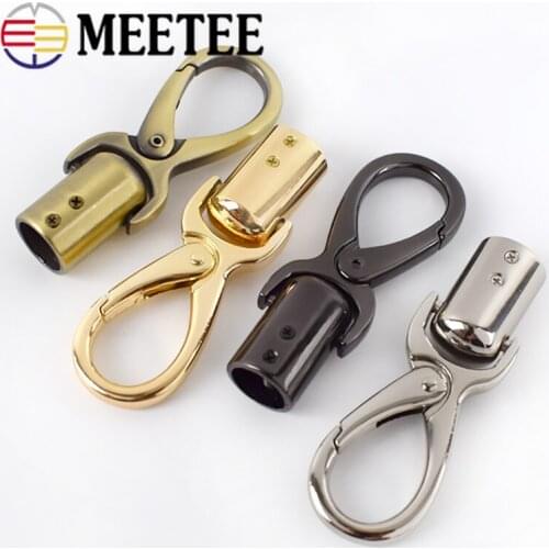 5/10pcs Metal Buckles Bag Cap Clasp Handbag Handle Strap Stopper Cord Buckle Hooks Connector Bag Hanger Hardware Accessories