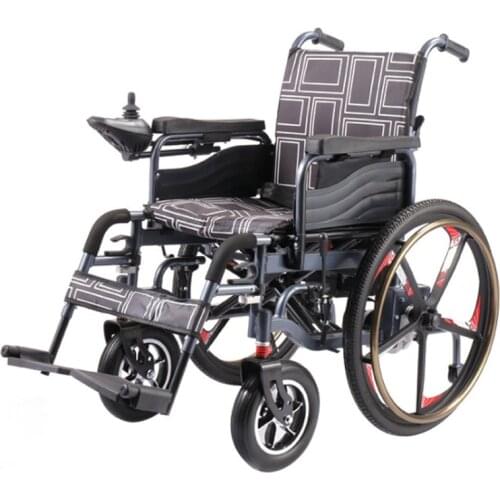 660 old people with disabilities home folding scooter rear big wheel lead-acid lithium battery smart electric wheelchair