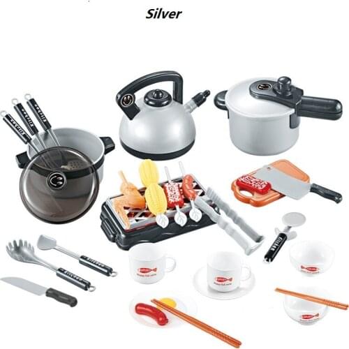 Childrens kitchen toy set cooking simulation kitchen stove wooden baby play household educational toys