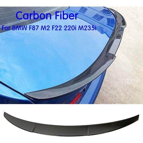 For F87 M2 Rear Lip Wing Boot Spoiler Carbon Fiber Rear Trunk Wing Spoiler for BMW F87 F22 220i 228i M235i 2014-2018