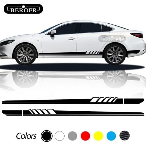 For Mazda Axela Atenza MS MPS Demio CX-5 CX5 CX-3 CX3 2Pcs Car Side Sticker Auto Vinyl Film Decal Styling Car Tuning Accessories