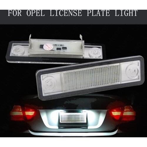 12V LED No Error Canbus Car license Plate Light Number Plate Lamp For Opel Corsa B Astra F G Vectra B Omega A B Zafira A Signum