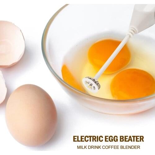Electric Milk Frother Automatic Handheld Whisk Coffee Frother Egg Beater Cappuccino Latte Frother Household Kitchen Gadgets