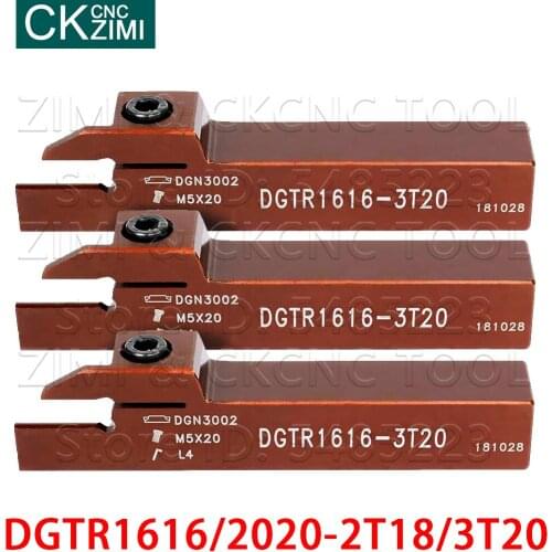 1PCS DGTR2020-3T20 DGTR1616-2T18 DGTR1616-3T20 CNC Grooving Tools Holder External Grooving Lathe Tool for DGN2003 DGN3003 insert