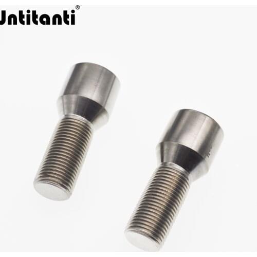 Jntitanti High performance socket hexagon cone seat Gr.5 titanium lug bolts M12*1.25*28/M12*1.5*28/M14*1.25*28/M14*1.5*28mm