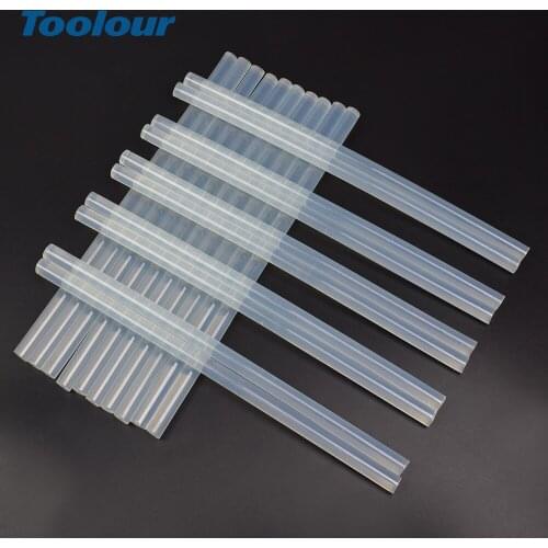 Toolour 20pcs 11mm Hot Melt Glue Sticks Transparent Electric Glue Gun For DIY Art Craft High viscosity Rapid Melting Glue Sticks