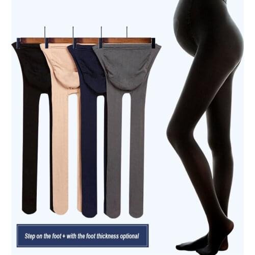 Maternity Pantyhose Adjustable Maternity Leggings Belly Lift Pregnancy Clothes 360D Pregnant Stockings Velvet Maternity Clothes