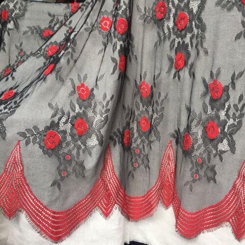 LASUI 1.5m/3m new products high-end French lace fabric light and thin two-color skin-friendly dress accessories C0221