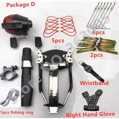 Powerful Multi-function Archery Bowfishing Shooting fish Slingshot Catapult Hunting bow Fishing Sling Shot arrow kit