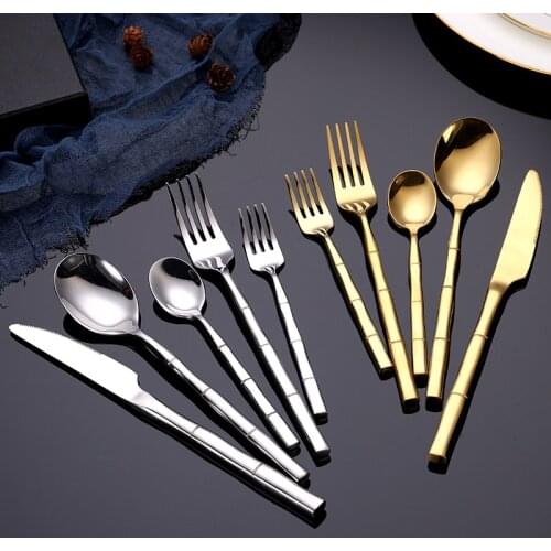 Stainless steel western food cutlery set hotel western tableware cutlery set of 4. cutlery set