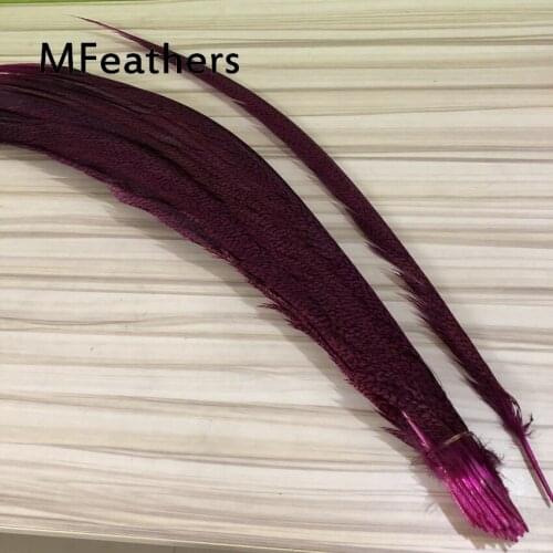 New! 50 pieces natural Dyed Hot Pink high-quality golden pheasant feathers, 24-30" / 60-75cm DIY jewelry carnival decoration