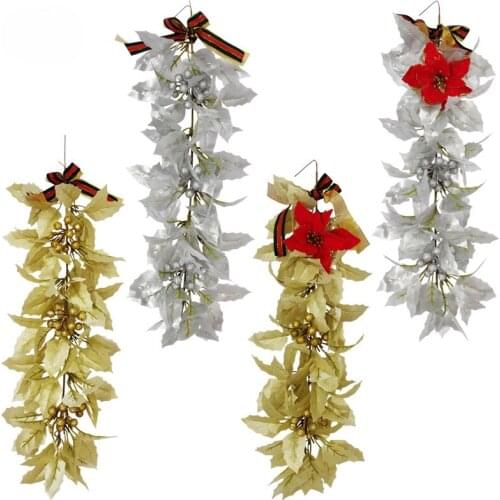New Product Christmas Pendant Artificial Indoor Home Wall Hanging Gold and Silver Decoration Christmas Pendant
