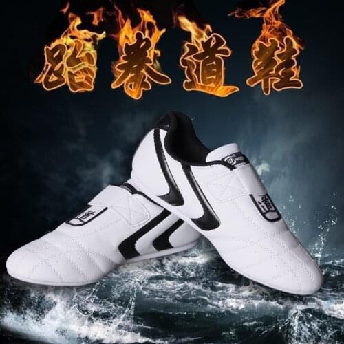 TIMEOW Taekwondo Shoes Children Adult Men and Women Comfortable Shoes Sticky Buttons Training For Karate Boxing Sports Protector