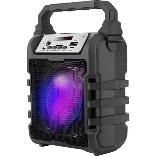 Portable Bluetooth Speaker Portable Wireless Loudspeaker Sound System 5W Stereo With Microphone FM Outdoor Party Speaker 1200mAh