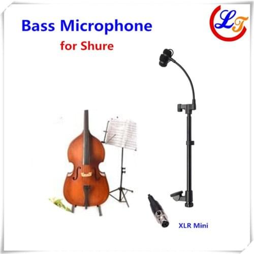 Professional Lapel Music Instrument Microfone Double Bass Microphone Lapeal for Shure Wireless System XLR Mini Microphones