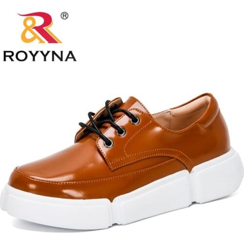 ROYYNA 2021 New Designers Popular Casual Shoes Women Breathable Comfortable Vulcanize Shoes Ladies Platform Lace Up Footwear