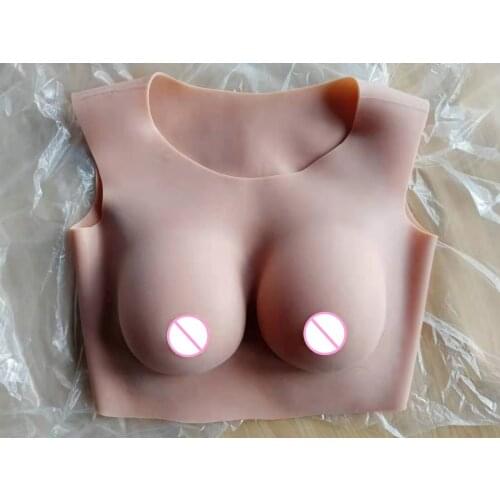 2G Upgrade Round Collar Neck Fake Artificial Boob Realistic Silicone Breast Forms Crossdresser Shemale Transgender Drag Queen