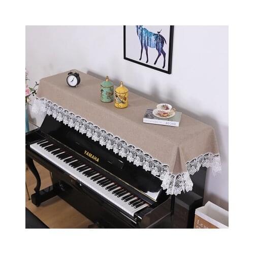 198x83cm pastoral lace piano cove common use piano towel fdustproof piano cloth cover