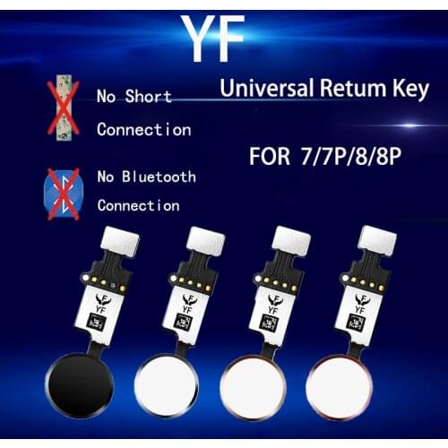 Final Generation YF Universal Home Button Flex Cable for iPhone 7 8 Plus Menu Keypad Return On Off Fuction Solution