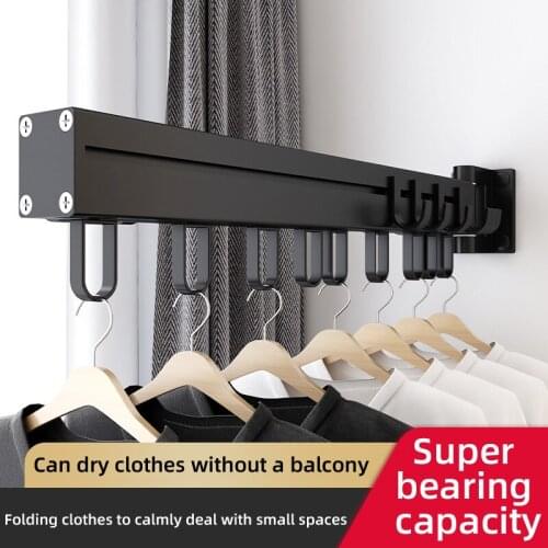 Clothes Drying Racks Foldable Wall Mounted Clothes Horse Indoor Heavy Duty Multifunctional Clothes Hangers For Balcony Bathroom