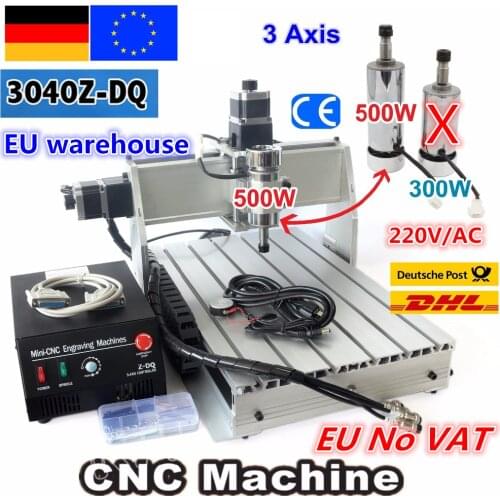 【DE NO VAT】 3 Axis 3040 Z-DQ CNC 500W Spindle CNC ROUTER ENGRAVER ENGRAVING Milling Cutting DRILLING Machine Ballscrew 220V/110V