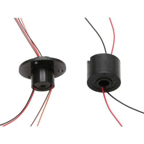 1PC Through Hole Dia 5mm-7mm Slip Ring 2A 2/4/6 Channel Wire Slipring Electric Collector Rings Rotary Conductive Joint Connector
