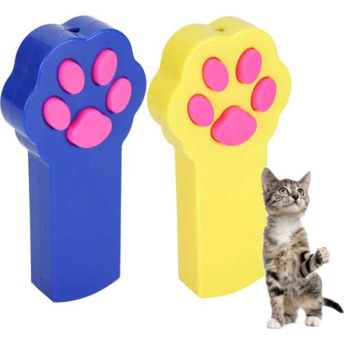 2Pcs Cat Teaser Paw Claw Shape Interactive Toy Red Light Funny Stick Pet Scratching Training Tool Pet Interactive Toys for cat