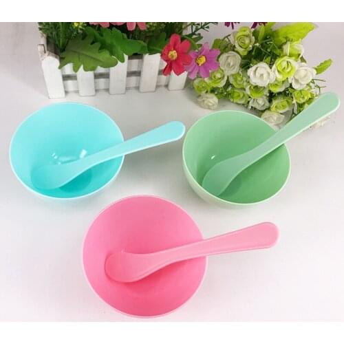 2Pcs/Set Plastic DIY Face Mask Mixing Bowl Set Mask Mixing Stick Facial Skin Care Mask Tools Kit Beauty Supplies Girl Women