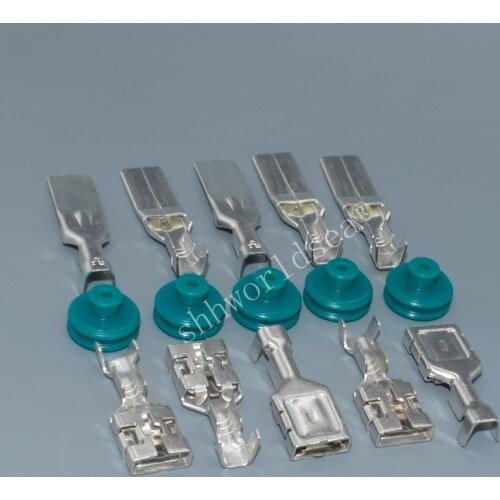 9.5mm automotive crimping wire terminal auto electrical cable connector contact brass 7116-3250 DJ626-D9.5×1.2C DJ612-9.5×1.2C