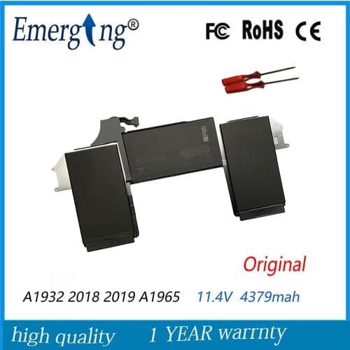 11.40V 4379mah A1965 Laptop battery For Apple Macbook Air Retina A1932 2018 2019 year with tools
