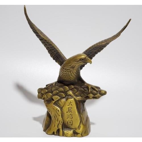 Big sculpture!!! Art Collection chinese old brass 8 eagle sculpture, home decoration Metal Crafts Eagle model statue