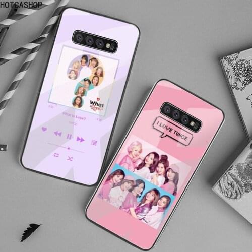 Twice Mina Momo Kpop Phone Case Tempered Glass For Samsung S20 Plus S7 S8 S9 S10 Plus Note 8 9 10 Plus