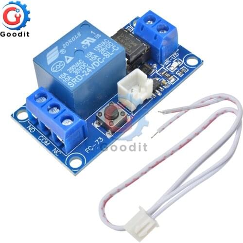 1 Channel DC Latching Relay Module 5V/12V/24V with Touch Bistable Switch MCU Control DC Relay Module