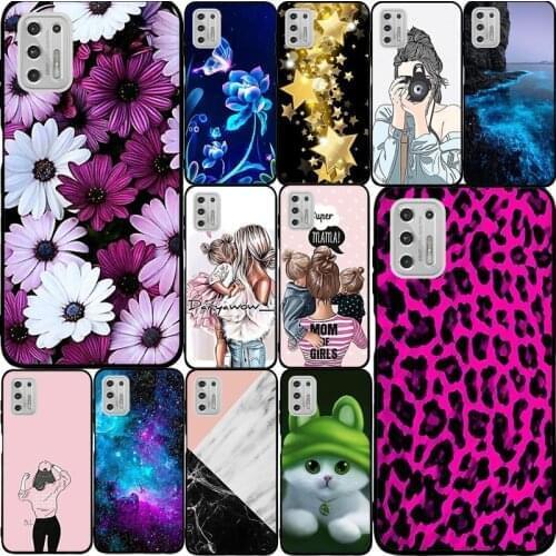 For Motorola Moto G Play Stylus 2021 Case Cover Soft Pattern Phone Case For Moto Edge S G100 E7 Power Silicone Case Back Cover