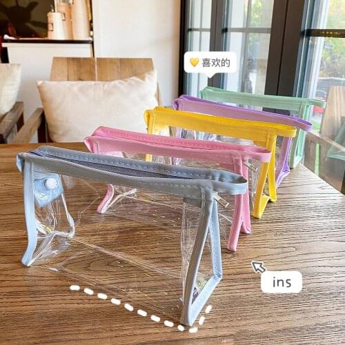 Travel Transparent Cosmetic Bag PVC Women Zipper Clear Makeup Bags Clear Makeup Bag