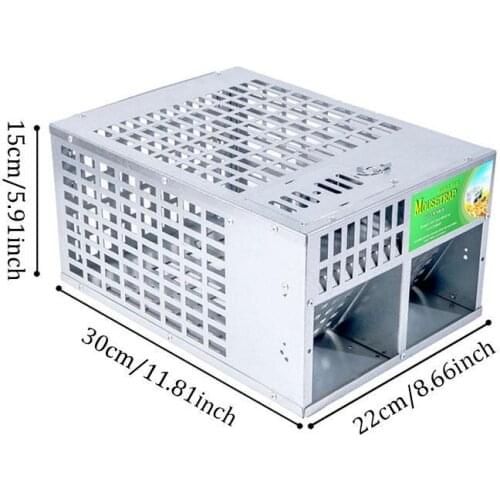 Double door High efficiency Mousetrap Household Large Space Automatic Mousetrap Device Can Reuse Rodent Killing Tool