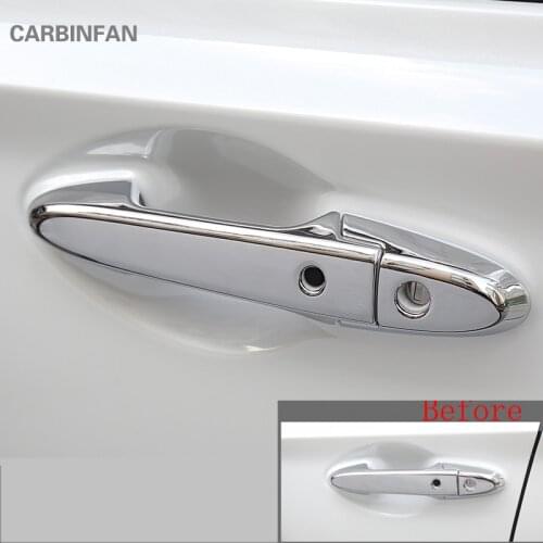 Chrome Door Hanlde Cover Trim Exterior Car Styling accessories door handel bowl For Honda hrv HRV HR-V Vezel 2014-2017 C288