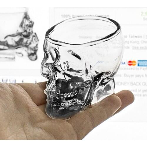 Crystal skull cup creative personality spirit wine glass red wine bar bar nightclub vodka small glass white wine glass